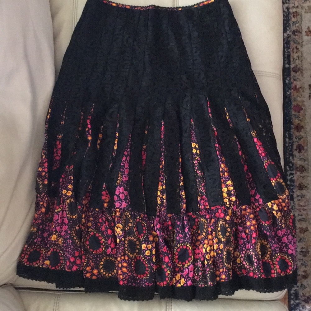 Free People floral lace skirt size 2